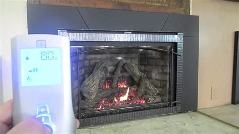 how does a remote control gas fireplace work